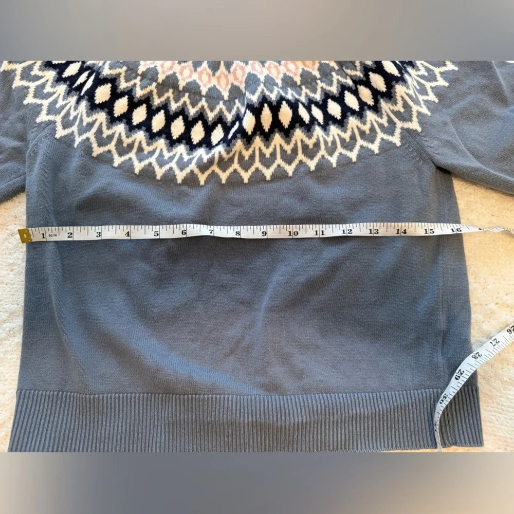 GAP Kids Blue and White Crewneck Sweater